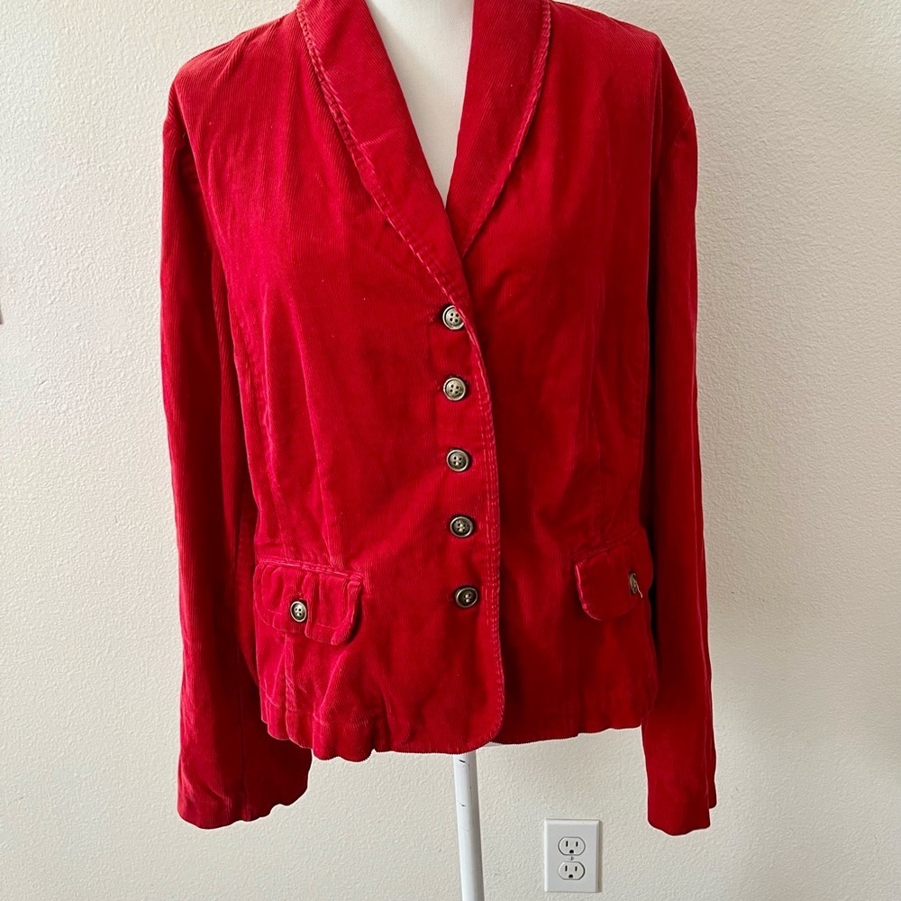 Charter Club Vibrant Red Blazer